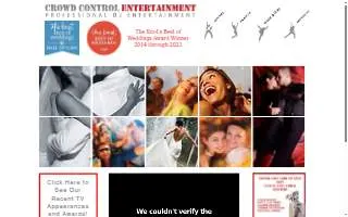 Crowd Control Entertainment of Deer Park website