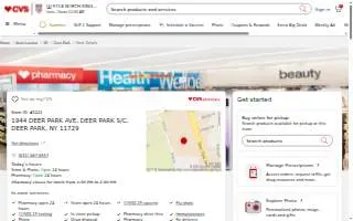 CVS Pharmacy of Deer Park website