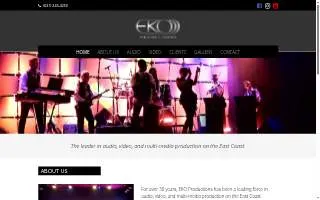 Eko Productions website