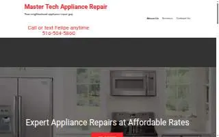 Master Tech Appliance Repair of Deer Park website