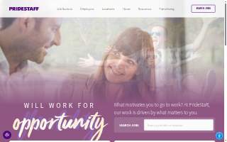 PrideStaff website
