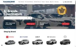 Sansone Auto Body website