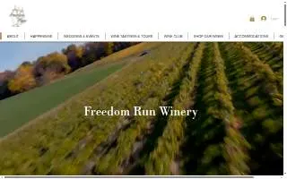 Freedom Run Winery website