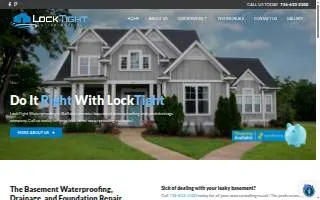 Locktight Waterproofing of Depew website