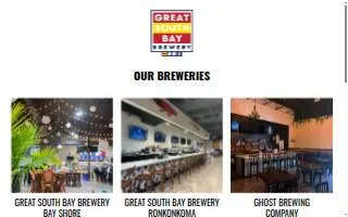 Great South Bay Brewery of Dix Hills website