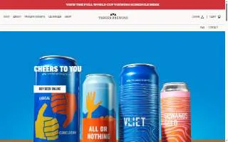Threes Brewing Huntington website
