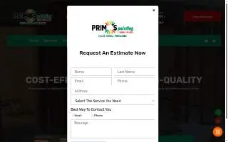 Primos Painting Corp website