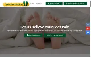 Sprain Brook Podiatry website