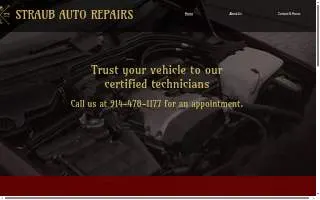 Straub Auto Repairs Inc website