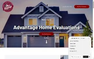 Advantage Home Evaluations website