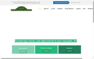East Hampton Optical website