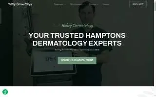 Halsey Dermatology website