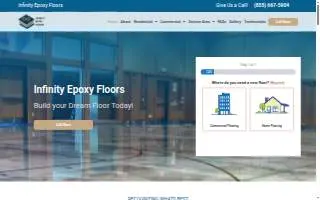 Infinity Epoxy Floors website