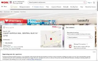 CVS Pharmacy y más of East Islip website