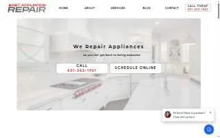 East Appliance Repair Inc. website