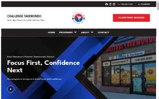 Challenge TaeKwonDo Center ( Martial Arts Academy ) website