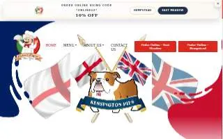 Kensington Pies website