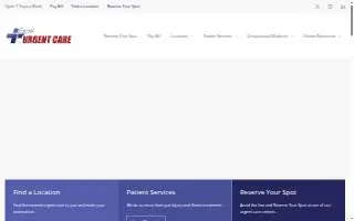 Excel Urgent Care of East Northport website