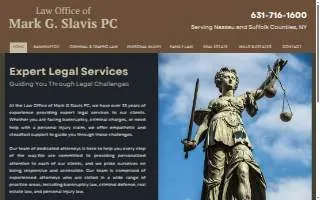Mark G Slavis PC website