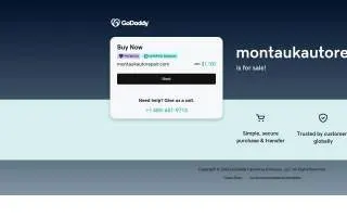 Montauk Auto Repair website