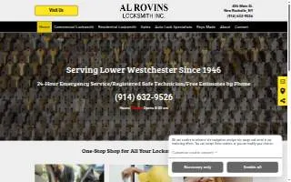 Al Rovins Locksmith Inc. of Eastchester website