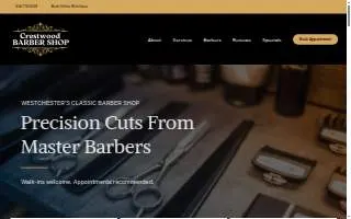 Crestwood Barber Shop website