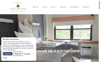 Eastchester Rehab & Health website