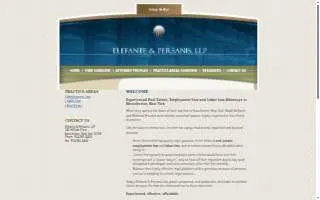 Elefante & Persanis LLP website