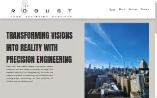 Robust Land Surveying of Eastchester website