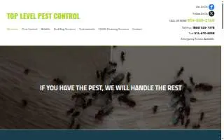 Top Level Pest Control Inc of Eastchester website