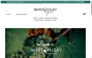 Bristol Valley Vineyards website