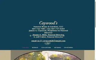 Caywood's Funeral Home & Gardens website
