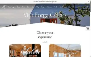 Forge Cellars website