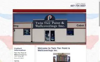 Twin Tier Paint & Wallcovering website
