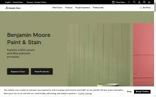 Benjamin Moore Paints website