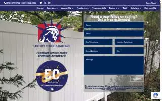 Liberty Fence & Railing of Elmont website