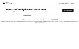 American Family Fitness Center of Endicott website