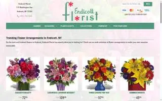 Endicott Florist website
