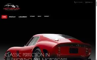 Motorcar Classics website