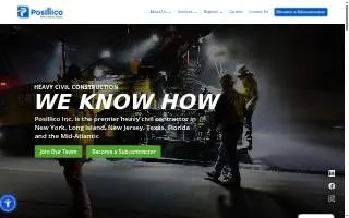 Posillico Materials website