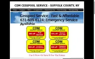 Suffolk County Cesspool Service of Farmingville website