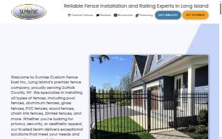 Sunrise Custom Fence East Inc. of Farmingville