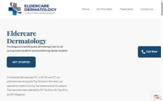 Eldercare Dermatology website