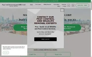 Magic Touch Exterminating and Wildlife Control of Floral Park website