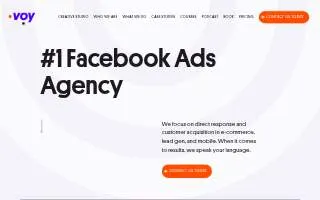 Voy Media Advertising & Marketing of Floral Park website