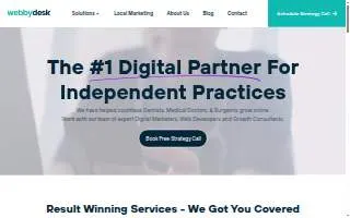 WebbyDesk of Floral Park website