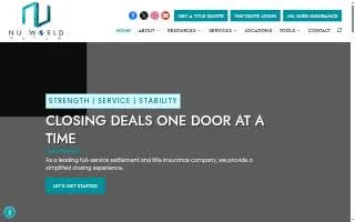Nu World Connect Title website