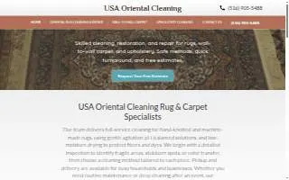 USA Oriental Cleaning website