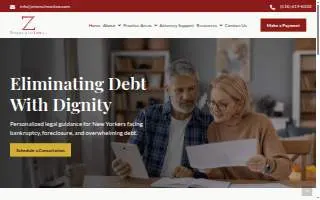 Zimmelman Law PLLC of Franklin Square website