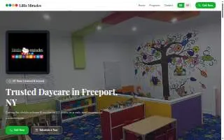 Little Miracles Early Childcare website